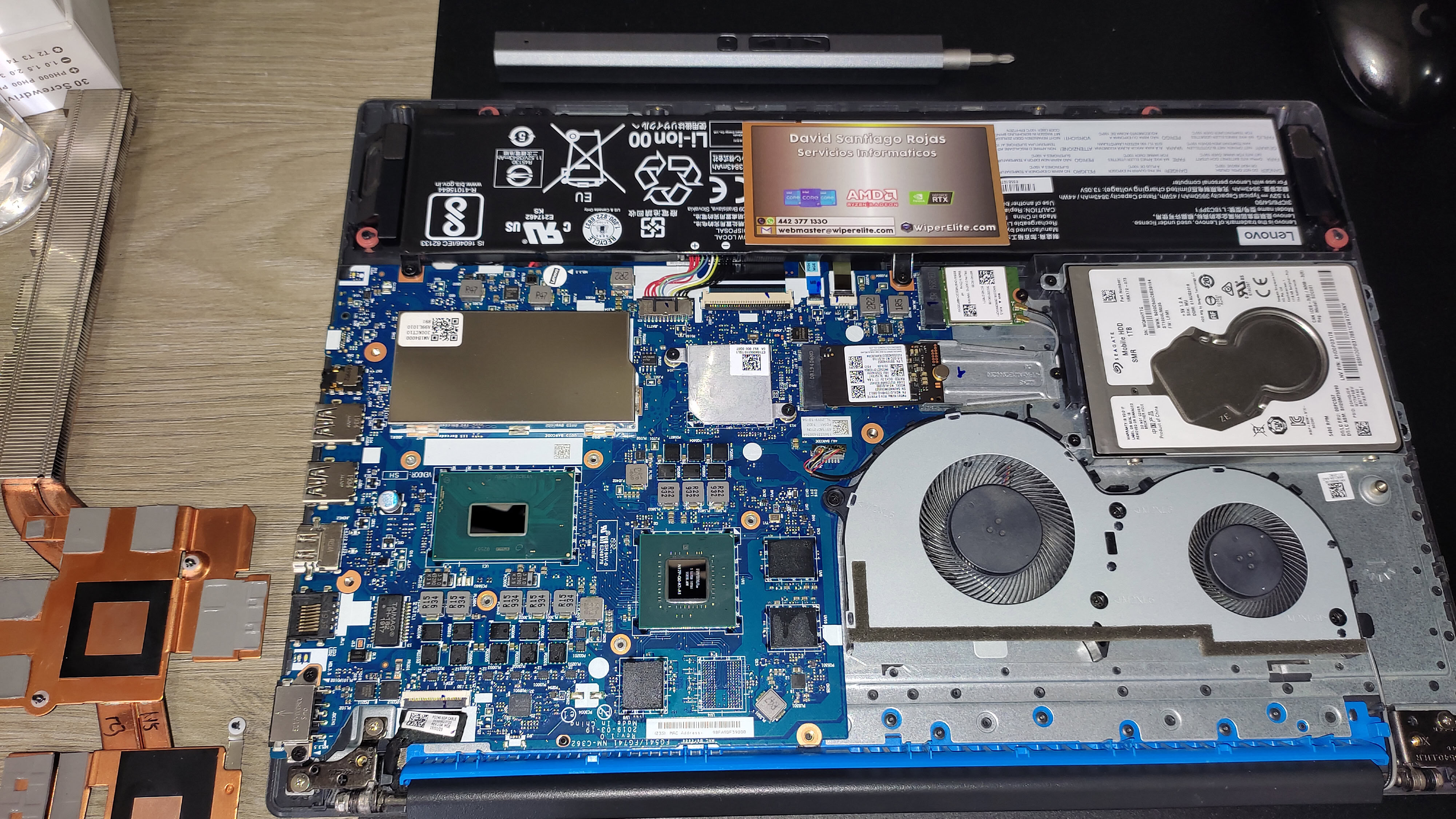 Mantenimiento de laptops